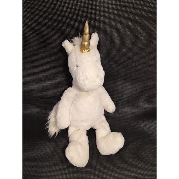 Baby Unicorn Plush 12" POTTERY BARN KIDS WHITE STUFFED ANIMAL PLUSH TOY LOVEY - Picture 1 of 6